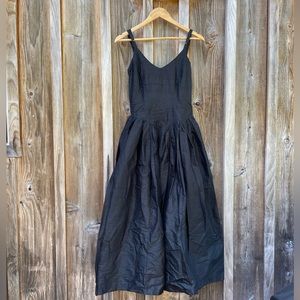 Vintage 90s Betsy Johnson Luxe Dupioni Silk Evening Ball Gown Prom Dress Roses